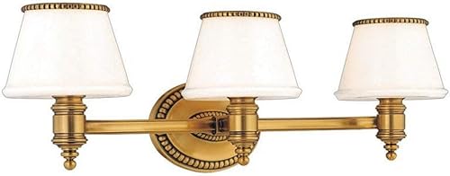 Miniatura 4 de Hudson Valley Lighting 4943-PN Richmond - Tocador de baño con 3 luces, 23.75 pulgadas de ancho por 7.5 pulgadas de alto, color acabado níquel pulido