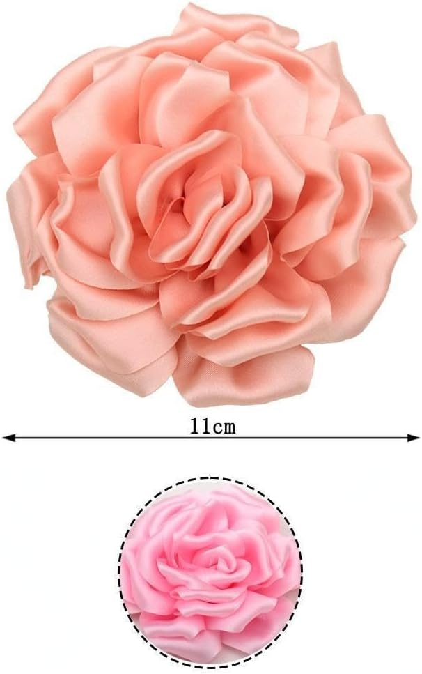 Rose Brooch and Pin for Women Elegant Delicate Flower Pin Shawl Clip Duck Beak Clip for Women's Dress Banquet Party Jewelry Gift image 4