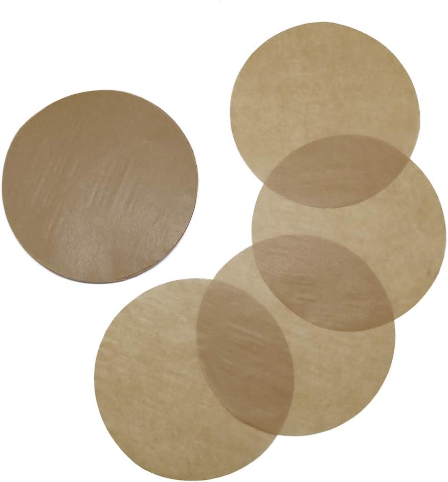 Baking Parchment Circles, Set of 100, 9 Inch Unbleached Baking Paper/Non Stick Baking Parchment/Greaseproof Paper Circles for Springform Cake Tin, Toaster Oven, Tortilla Press and so on
