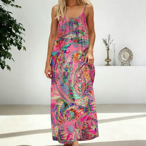 Image of HTHLVMD Backless Cami Dress Summer Dresses for Women 2026 Spaghetti Strap Dresses Womens Solid Color Backless Cami Dress