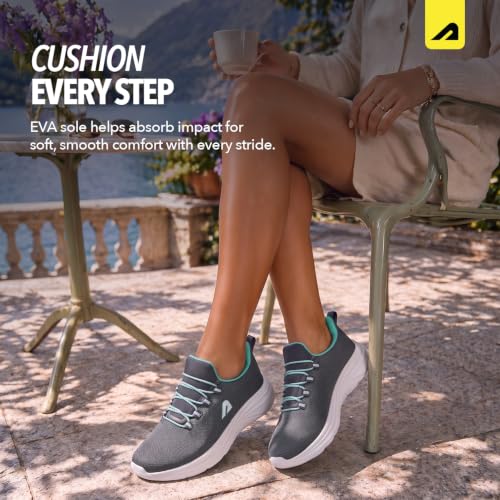 Image of Boldfit Walking Shoes for Women, Breathable Mesh Upper Cushioned Insole & Durable Eva Sole Lightweight, Slip-Resistant Sneakers for Daily Use Walking Shoes for Woman