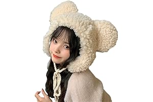 Adorable Faux Fur Animal Hat with Ear Flaps for Warm Winter