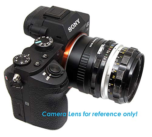 image for Fotasy Manual F Mount Lens to E-Mount Adapter, Nikkor F E Mount Adapte