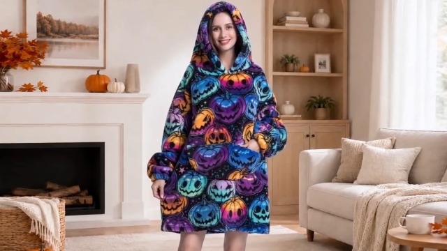 Amazon.com: Deserthome Wearable Blanket Hoodie Oversized Hooded