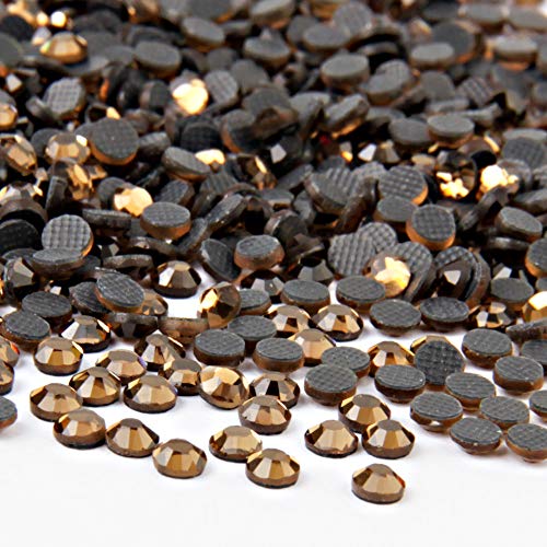Image of Beadsland Crystal Hotfix Rhinestone,Machine Cut Stone 288pcs /pkg (SM.Topaz,SS30 /6mm)