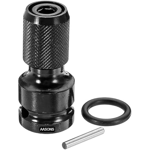 AASONS 1/2 Inch to 1/4 Inch Socket Adapter 2 Inch
