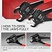 iCrimp Angle Head F1807 PEX Pipe Crimping Tool for Copper Rings - 1/2&3/4-inch Two Crimper Set with 9.5