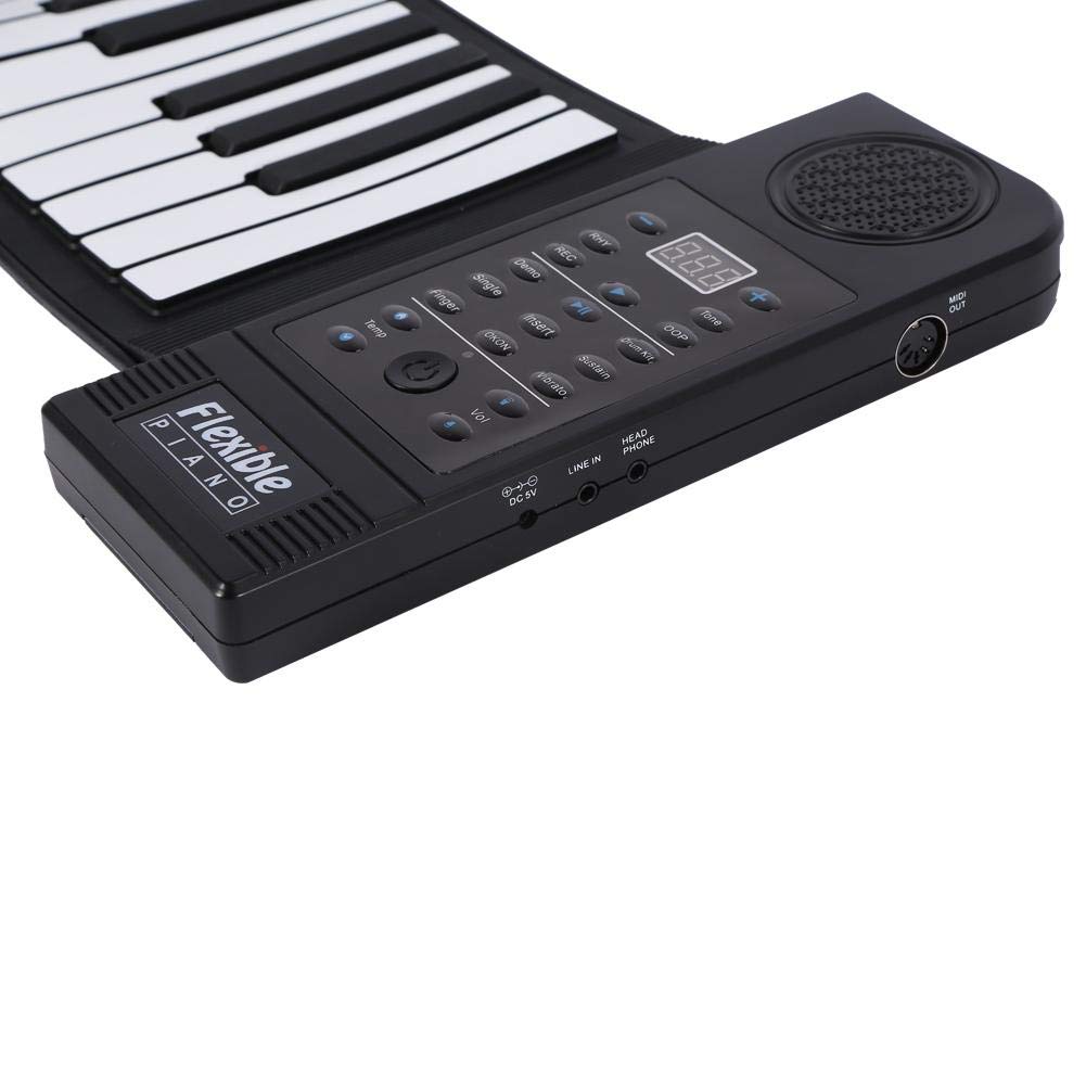 Roll Up Piano, portatile 61 tasti elettronico morbido silicone flessibile pianoforte elettronico digitale tastiera musicale pianoforte per bambini adulti intrattenimento domestico musica pratica