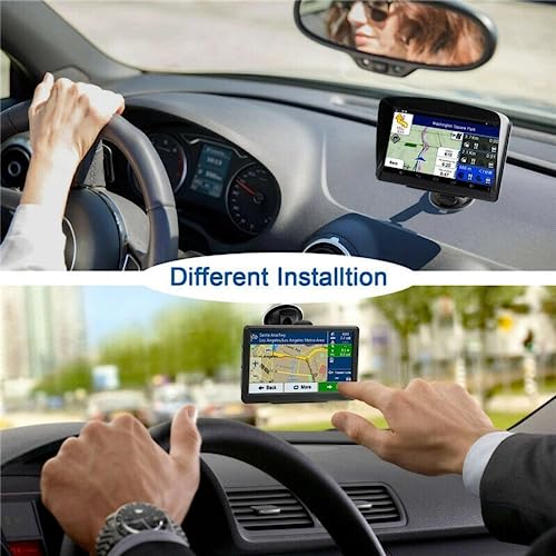 7in Sistema de Navegação GPS para carro com 47 países Mapas, Sistema de Navegação GPS Touch Screen S