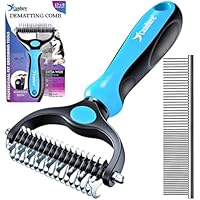 Spazzola Per Cani E Gatti - Pettine Doppia Azione, Denti In Acciaio, Rimuove Nodi E Peli Morti - Foto 9