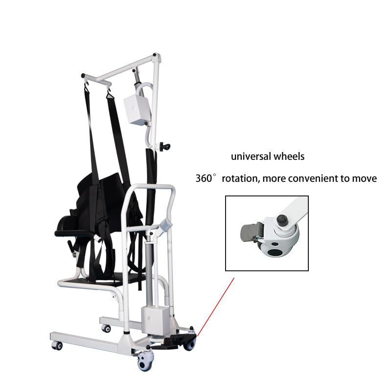 3Ykaital Electric Patient Transfer Lift,Sit to Stand Lift Assist for Elderly,High-Capacity Rechargeable Battery,350 lb Weight Capacity with Adjustable Base and Sling