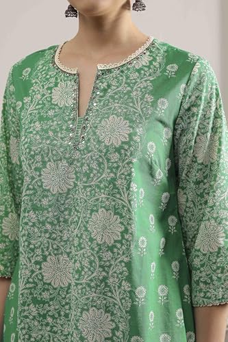 Image of BIBA Womens Kurta, Bottom, Dupatta
