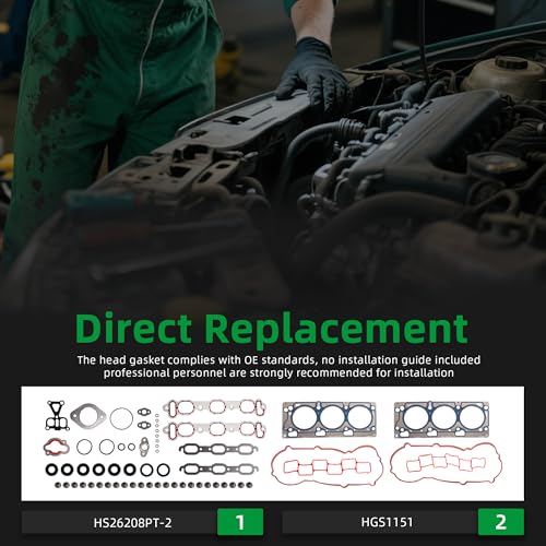 Image of Head Gasket Set for Dodge Magnum Charger Avenger Journey Challenger,for Chrysler Sebring 300 3.5L V6 2007-2010,HS26208PT-2,HGS1151(60pcs)