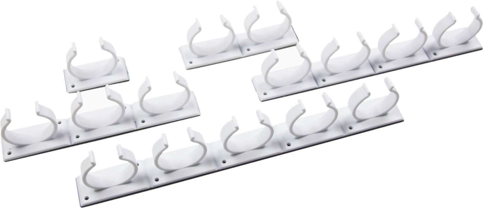 Kamoro HOME & KITCHEN Especiero sin clips para taladrar - Organizador de especias para pegar - 6 tiras para 30 especias (Blanco) — view 7