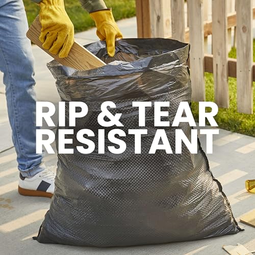 Image of Glad ForceFlex Trash Bags 30 Gallon | Black | LeakGuard Protection | Stretchable Strength | 68 Count, Pack of 4