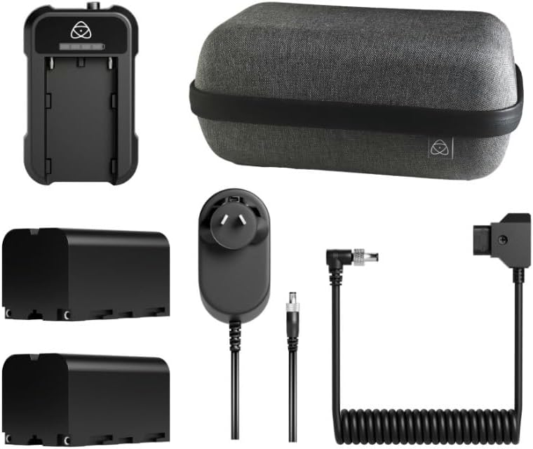 Atomos Universal Power Kit for Monitors and Monitor-Recorders with NP-F Batteries and AC-DC Adapter