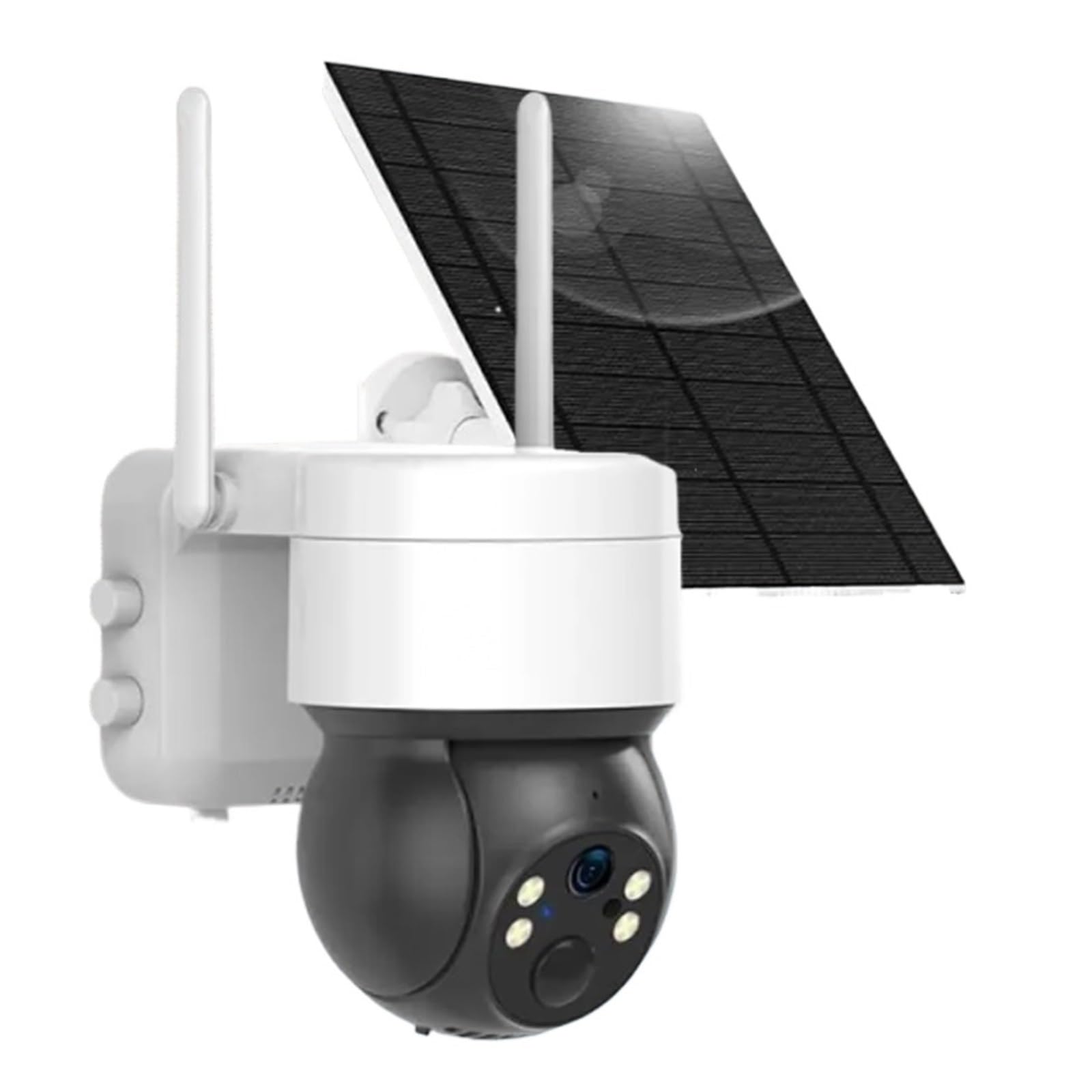 JVDDI 5MP WiFi Battery Solar Auto Motion Detection PIR Surveillance Security Outdoor PTZ Color Night Vision Camera(5MP Solar 32G Card)