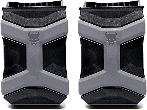 PITBULL TACTICAL Universal Mag Carrier Gen 2, Single or Double Stack Mag Pouch (2-Pack) (Black)