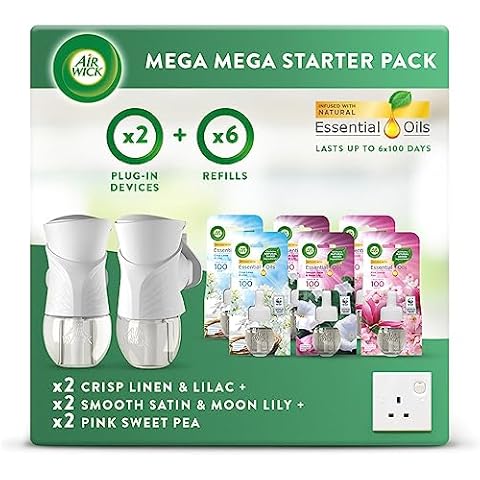 Airwick Plug-in Diffuser Bundle Kit with Refills Cover