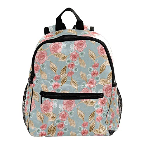 Sac à dos pour garçons et filles fleuri 30,5 cm résistant et lavable