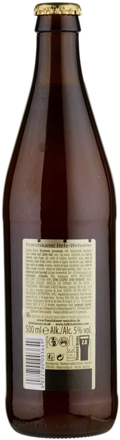 Franziskaner Hell, Birra Bottiglia - Pacco da 20x50cl