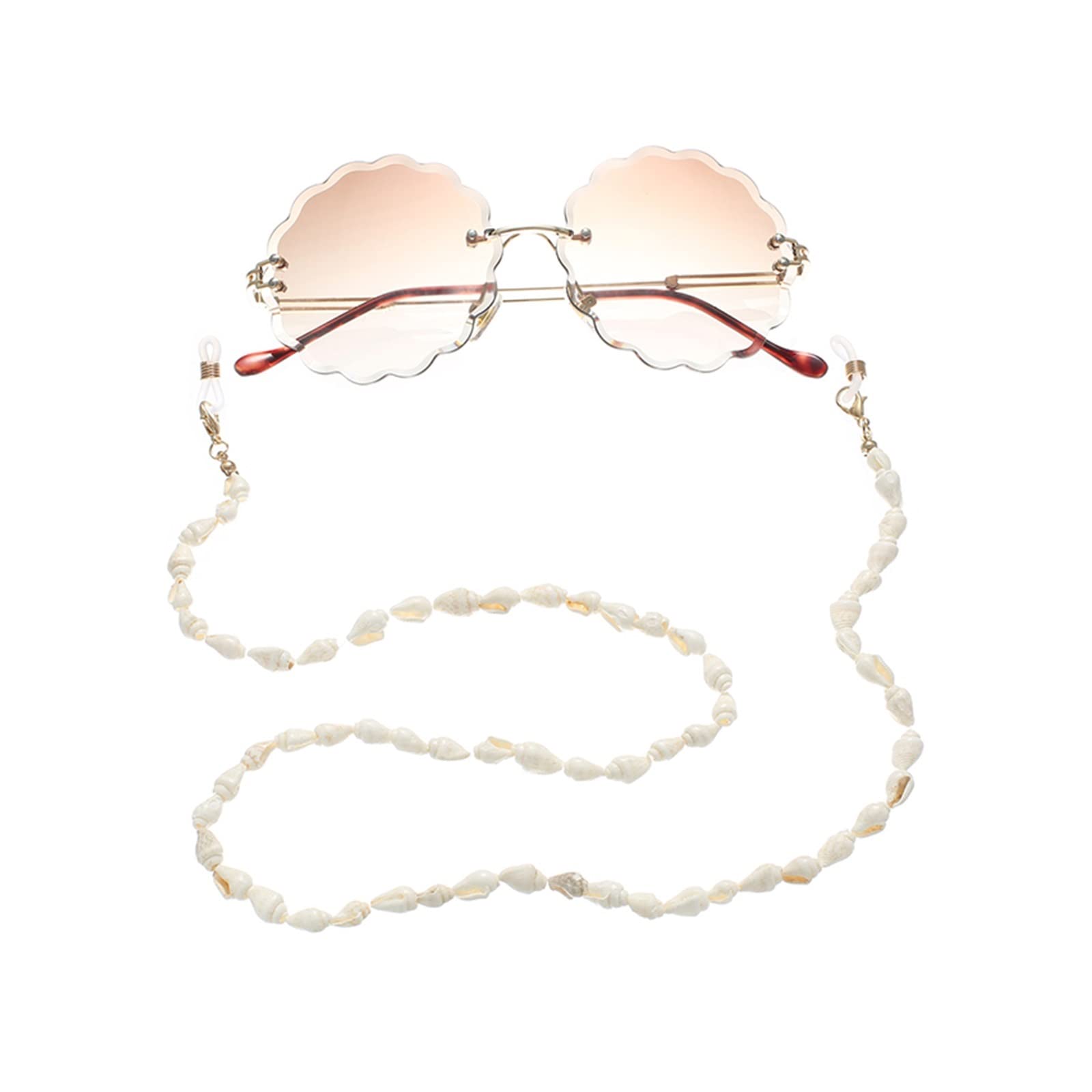 Cadena para gafas de lectura, gafas de sol, soporte de cordón, correa para el cuello, collar de cuerda para gafas