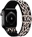 GBPOOT Correa de Compatible con Apple Watch 38mm 40mm 42mm 44mm,Correa Solo Loop Deportiva con Nylon de Repuesto Compatible Iwatch Serie 6/SE/5/4/3/2/1,Leopardo,38/40mm