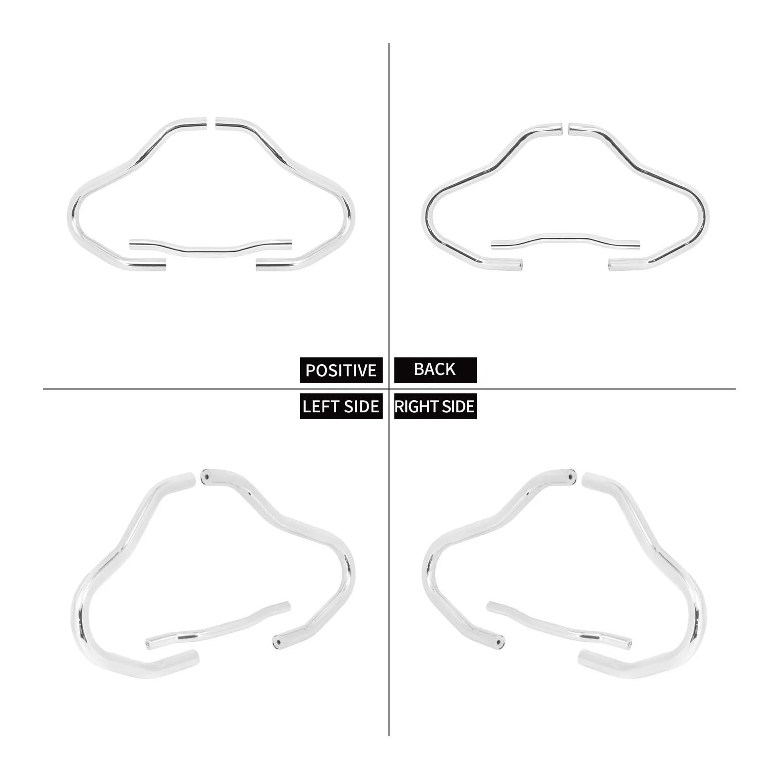 motocykla zderzak bloków zderzaka Osłona silnika motocykla Crash Bar Ochraniacz owiewki Zderzak Rama Stunt Cage Pasuje do BMW R18 R18B 2020-2022 2023(Black Bumper)