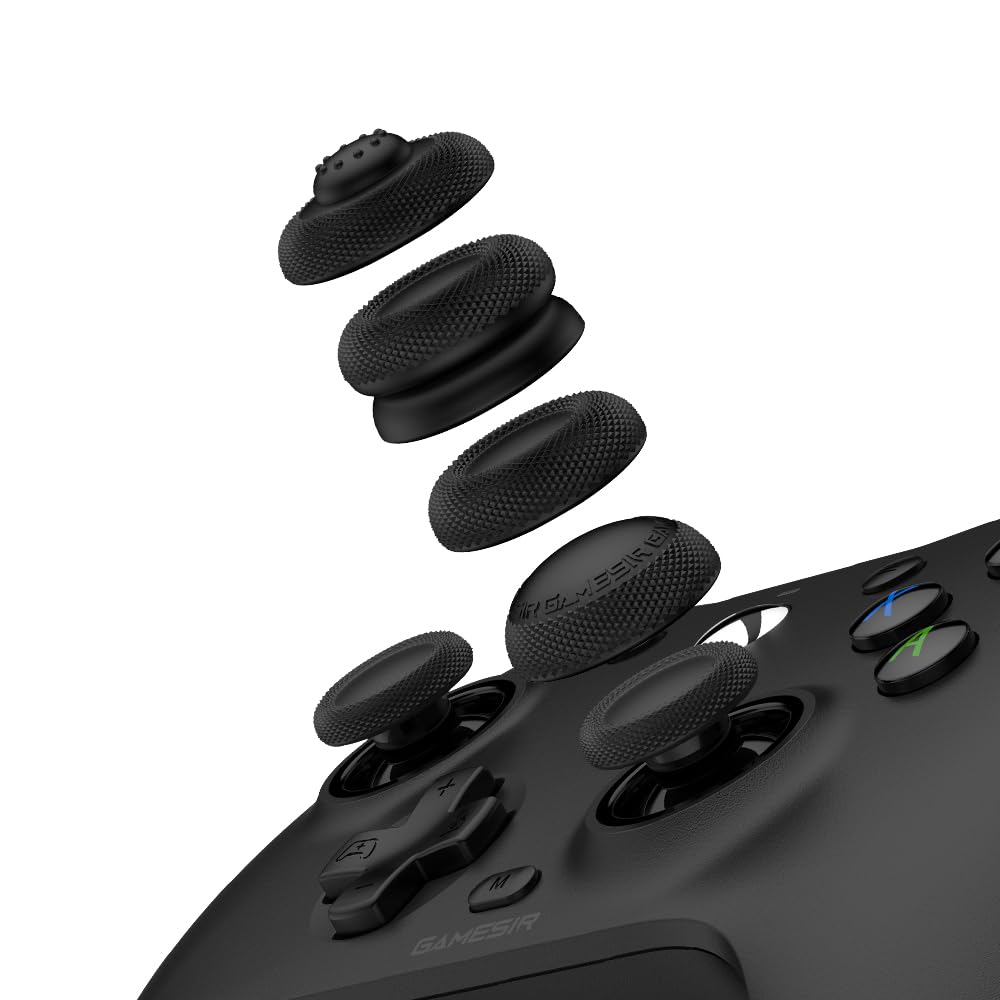GameSir Pack de Grips de Pouce Precision | Édition Universelle pour PS4, PS5, Xbox, Switch et Manettes GameSir | Lot de 8 | Lapis/Onyx/Ruby/Gris