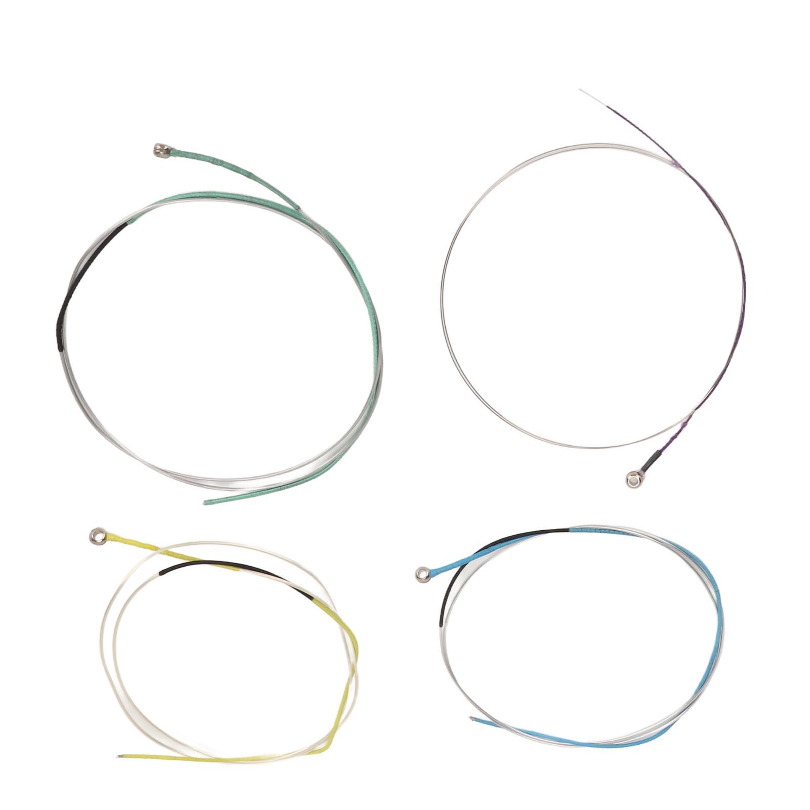 Set di Corde per Violino 12 Pezzi di Ricambio per Avvolgimento in Acciaio Inossidabile in Nylon Resistente per Violino 1/2 1/4 3/4 /, Proiezione del Suono Migliorata (COSÌ)
