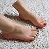 1 Pair Realistic Female Silicone Mannequin Foot Women Fake Foot, for Jewelry Sandal Shoe Sock Display Manicure Decorate Teaching-Size 37