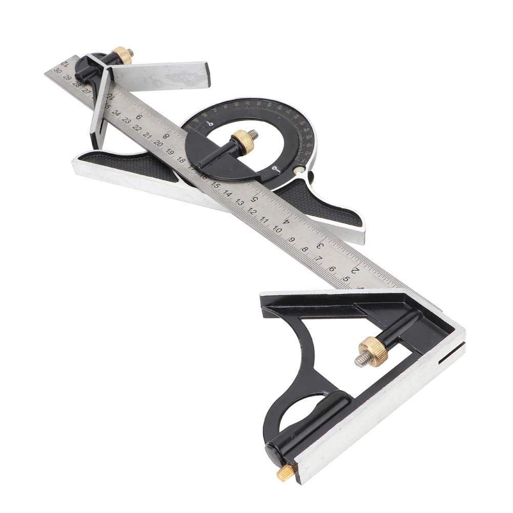 Fafeicy Stainless Steel T Square Ruler Adjustable Sliding Combination