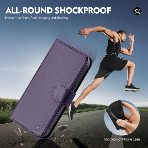 BoxCastle for iPhone 12/12 Pro Wallet Case with Card Holder,Purple by BoxCastle - Used condition - Image 6