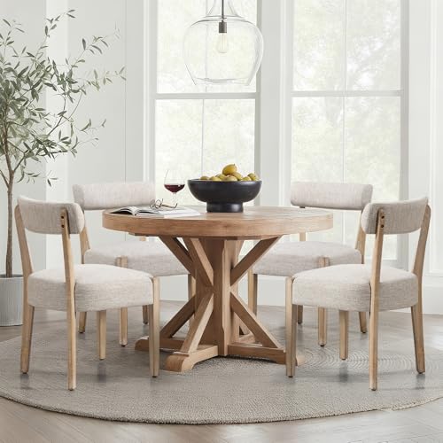 ZJhome Linen Upholstered Dining Chairs
