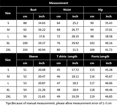 Adogirl Womens Set Two Piece Outfits Sweatsuit Crop Top + Skinny Long Pants Tracksuits Jogging Suits Jumpsuit M #TOP5