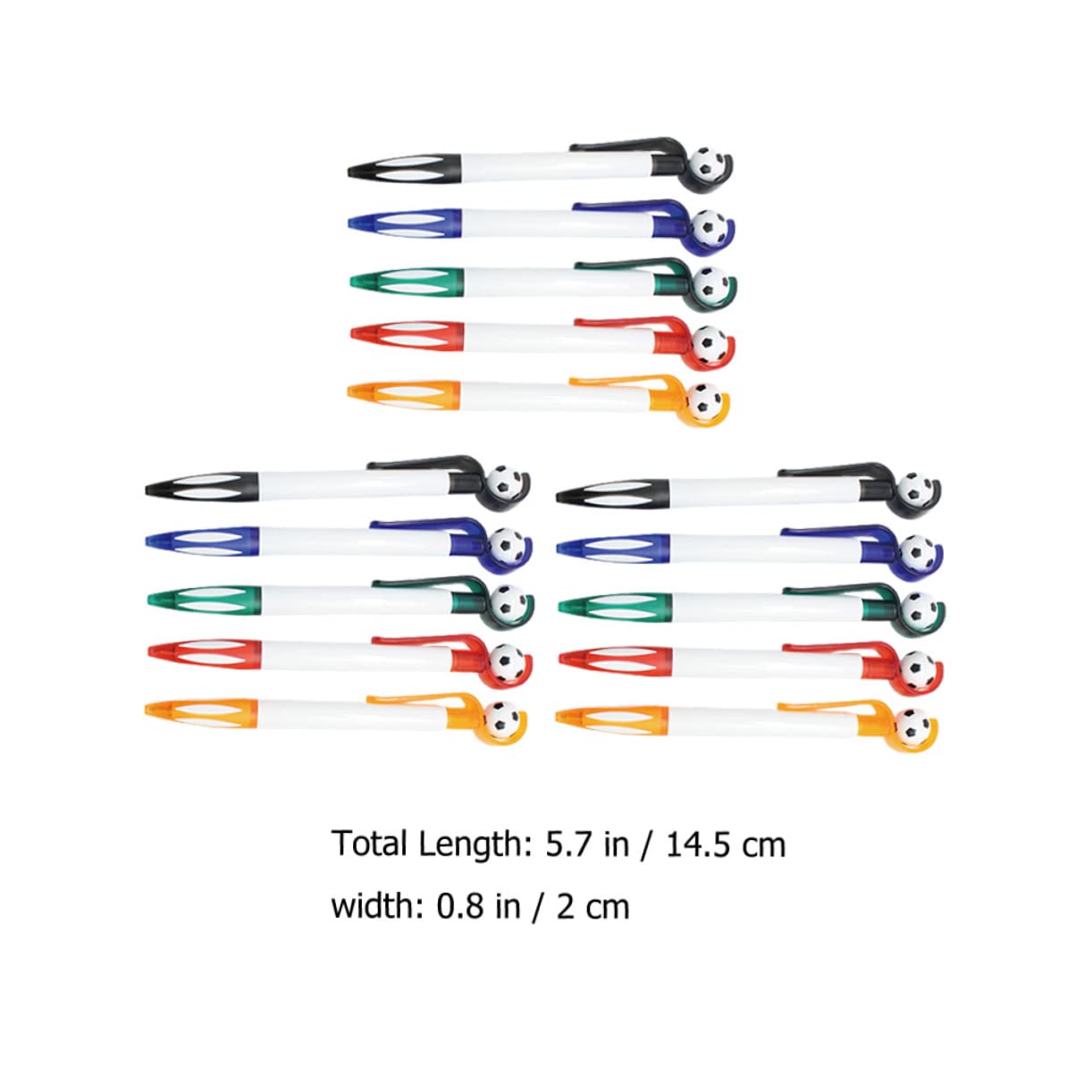 45 Pz penna a sfera da calcio penne a sfera penne a sfera scolastiche gadget scuola penne decorative penne a sfera da calcio penne da scrittura scolastiche plastica