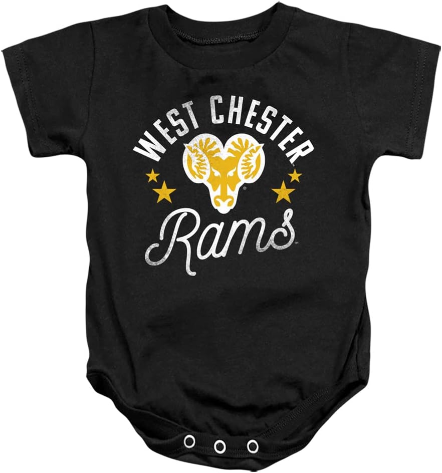 West Chester University Official Rams Unisex Infant Snap Suit for Baby