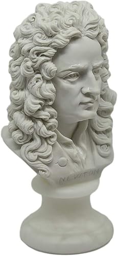 Miniatura 3 de Diseño de estatua de busto Newton - Busto de reproducción, escultura de mármol y resina - Aprox. 5.9 ", 12.3 oz - Producto toscano, diseño hecho en