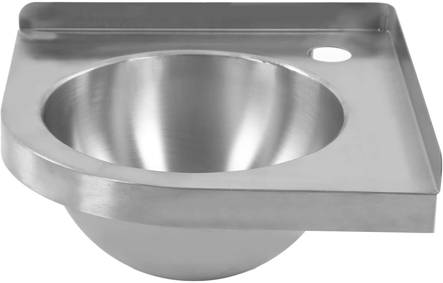 Srum Wall Mount Kitchen Sink, 12'' x 12'' Triangle Stainless Steel Bathroom Corner Basin Sinks, Mini Vanity Hand Wash Bar Sink Single Bowl Sink for Kitchen RV Caravan Boat