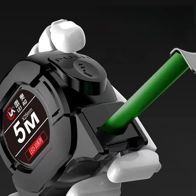 Cinta métrica retráctil de 5 metros con bloqueo automático miniatura 1