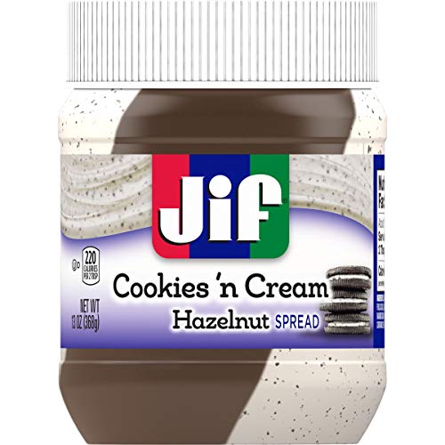 Jif Cookies and Cream Flavored Hazelnut Spread, 13 Ounces