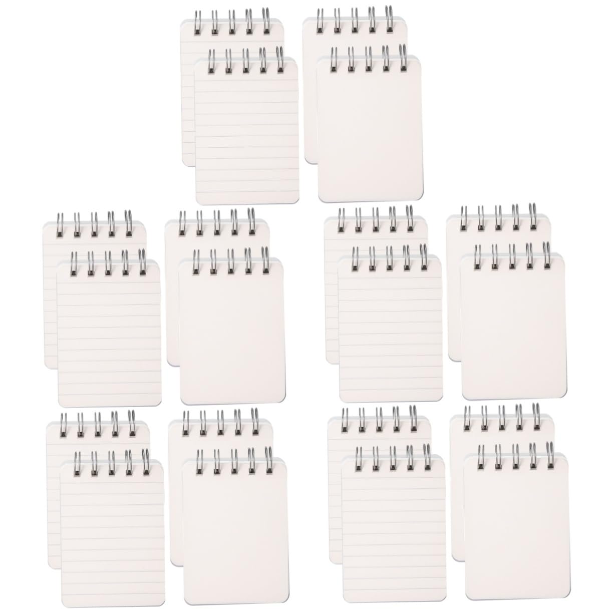 DOITOOL 5 Set Quaderni Mini Portatili Spirale Note Per Ufficio E Scuola Taccuini Con Spessa Per Elegante 4 Pezzi*5