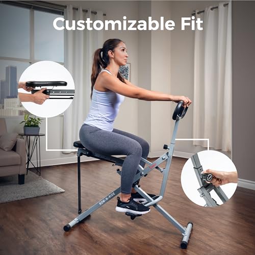 Sunny Health & Fitness Smart Upright Row-N-Ride Exerciser, Squat Assist Trainer for Glutes Workout with Adjustable Resistance, Easy Setup & Foldable, Glute & Leg Exercise Machine- NO. 077S - image 7