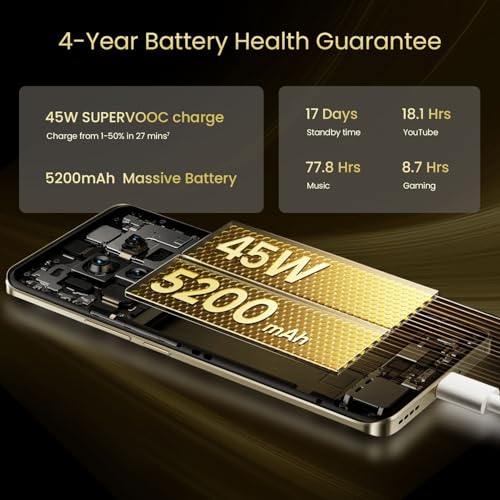 Image of realme 13 Pro 5G Smartphone 12+512GB Gold,6.7inch Screen,120HZ Curved Vision Display,5200mAh Battery,82MP Camera,Qualcomm Snapdragon 7s Gen2,ip65