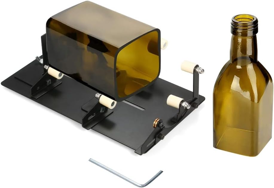 MengK Glass Bottle Cutter for Round Square Oval Bottles and