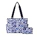 Baggallini East West Tote Bag, Blue Paisley