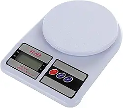 Balança Digital De Cozinha 10kg Controle De Dieta Fitness Capacidade máxima 10 kg Cor Branco