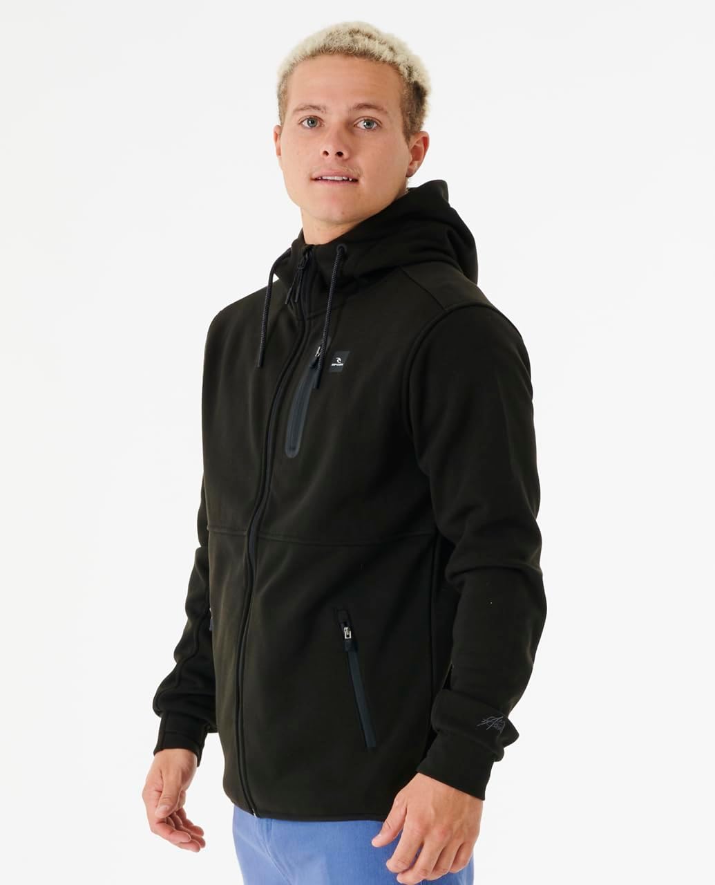 Rip Curl Men's Departed Anti Series Technical Zip Up Hooded Sweatshirt