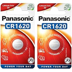 Pila Cr1620 3V Panasonic CR1620 1620 - Pilas de litio, 3 V, 2 unidades