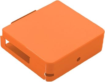 Handheld Console Protective Case Compatible with Anbernic RG34XXSP, Top-Bottom Anti-Scratch Dustproof Shell Cover Orange